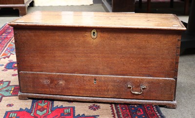 Lot 1361 - An 18th Century Oak Mule Chest, of small...