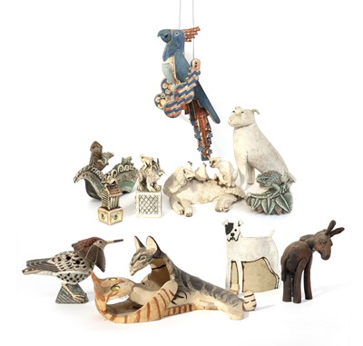 Lot 247 - A Group of Studio Pottery Animals, including a...