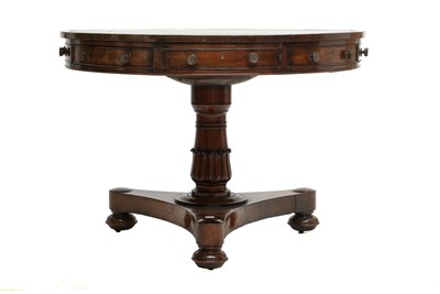 Lot 373 - A George IV Mahogany Library Drum Table, 2nd...