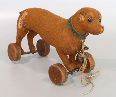 Lot 2003 - Early 20th Century Steiff Pull Along Dachshund...