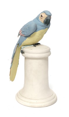 Lot 165 - A Coloured Bisque Model of a Parrot, 1985,...