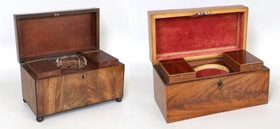 Lot 268 - An Early Victorian Mahogany Tea Caddy,...