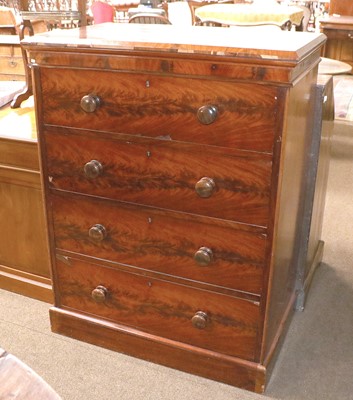 Lot 1371 - A Victorian Mahogany Straight-Front Chest of...