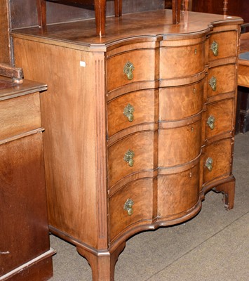 Lot 1485 - A Georgian Style Walnut & Mahogany Crossbanded...