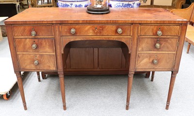 Lot 1458 - A George III Mahogany Sideboard, of...