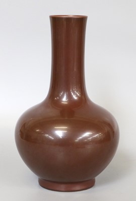 Lot 189 - A Chinese Porcelain Bottle Vase, impressed...