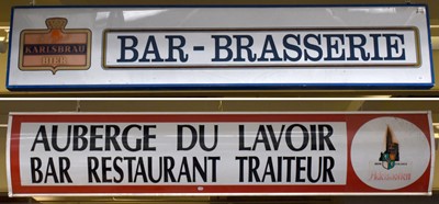 Lot 1464 - Two Vintage French Bar/Restaurant Signs...