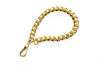 Lot 479 - A 9 Carat Gold Fancy Link Bracelet, length 18.7cm