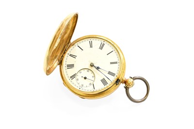 Lot 478 - An 18 Carat Gold Half Hunter Pocket Watch,...