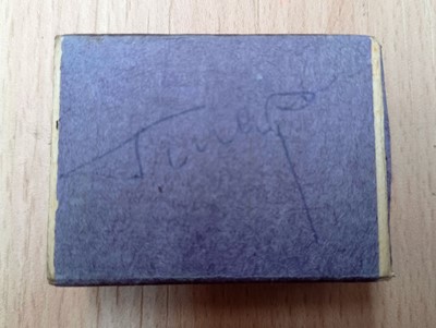 Lot 3234 - Yuri Gagarin Autographed Matchbox