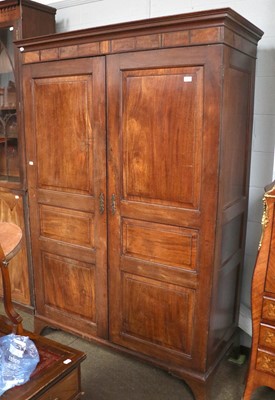 Lot 1289 - A 19th Century Two-Door Mahogany Wardrobe,...