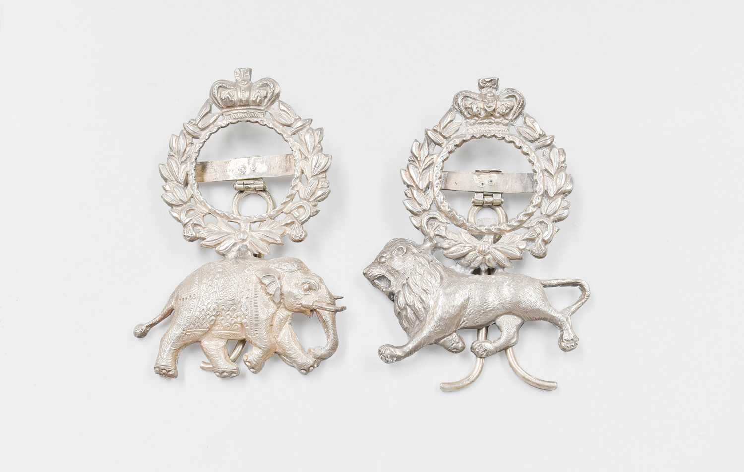 Lot 75 - A Pair of Silver Place-Card Holders, Each...