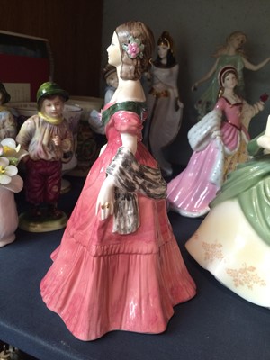 Lot 270 - Royal Doulton, Coalport, and Wedgwood Figures,...