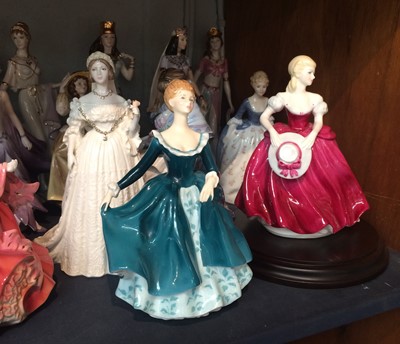 Lot 270 - Royal Doulton, Coalport, and Wedgwood Figures,...