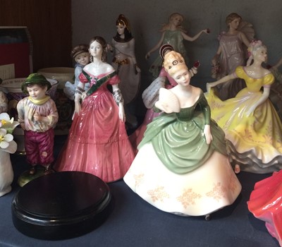 Lot 270 - Royal Doulton, Coalport, and Wedgwood Figures,...