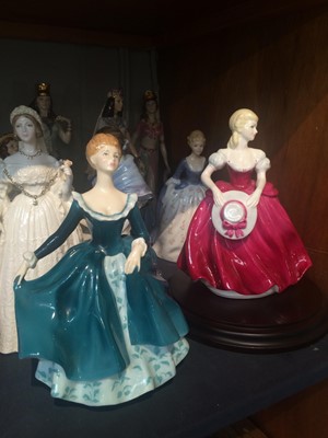 Lot 270 - Royal Doulton, Coalport, and Wedgwood Figures,...