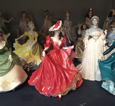 Lot 270 - Royal Doulton, Coalport, and Wedgwood Figures,...