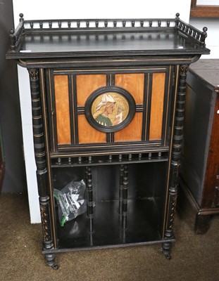 Lot 1391 - A Victorian Aesthetic Movement Ebonised & Gilt...