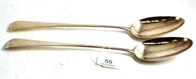 Lot 55 - A pair of silver basting spoons, London 1799