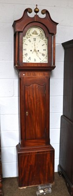 Lot 1280 - A Mahogany Eight Day Longcase Clock, early...