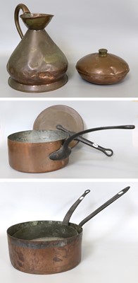 Lot 121 - A 19th Century Brass and Iron Pan and Cover,...