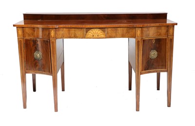 Lot 339 - A George III Mahogany, Marquetry-Inlaid and...