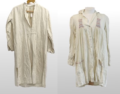 Lot 2151 - A Late 19th Century Cream Linen Farmers Smock...