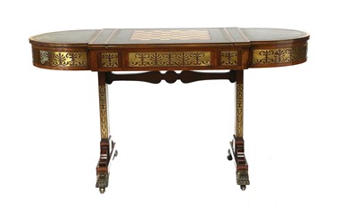 Lot 352 - A Fine Regency Rosewood and Brass-Inlaid...