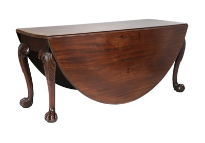 Lot 334 - A George III Carved Mahogany Dining Table,...