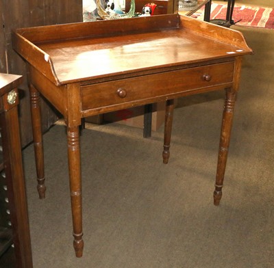 Lot 1404 - A Mid Victorian Mahogany Washstand, with...