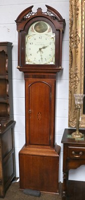 Lot 1241 - An Oak and Mahogany Thirty Hour Longcase Clock,...