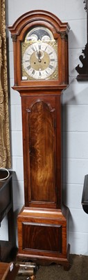 Lot 1407 - A Mahogany Eight Day Longcase Clock, 12"...