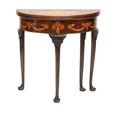 Lot 360 - A George III Mahogany and Marquetry-Inlaid...