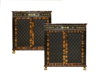 Lot 806 - A Near Pair of Regency Calamander and...