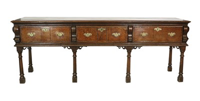 Lot 699 - A George II Oak Dresser Base, Shropshire...