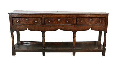 Lot 702 - A George III Oak Dresser Base, 3rd quarter...