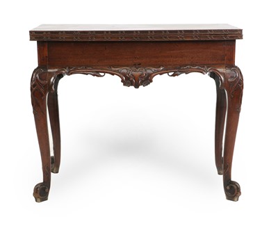 Lot 807 - A George III Carved Mahogany Chippendale-Style...