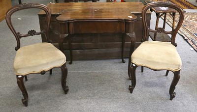 Lot 1430 - A Georgian Mahogany Fold Over Card Table, on...