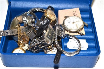 Lot 70 - Two lady's 9ct gold wristwatches and other wristwatches