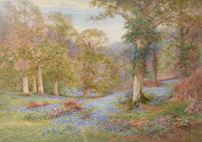 Lot 1009 - Charles James Adams (1859-1931) "Bluebells"...