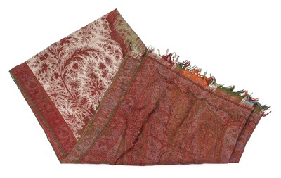 Lot 2270 - Large 19th Century Woven Paisley Shawl,...