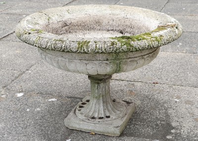 Lot 1496 - A Composite Pedestal Garden Urn, in Classical...