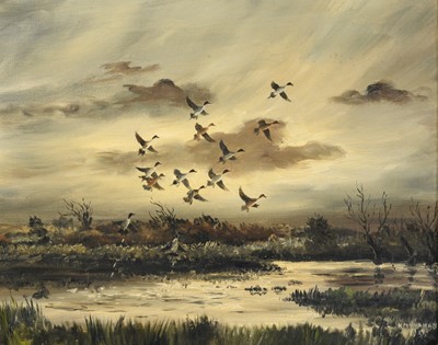 Lot 1053 - Hugh Monahan (1914-1970) Canadian "Pintails...