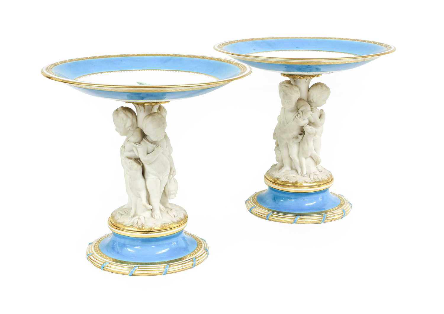 Lot 78 - A Pair of English Porcelain Comports, probably...