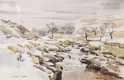 Lot 1049 - Angus Rands (1922-1985) "Deepdale in February"...