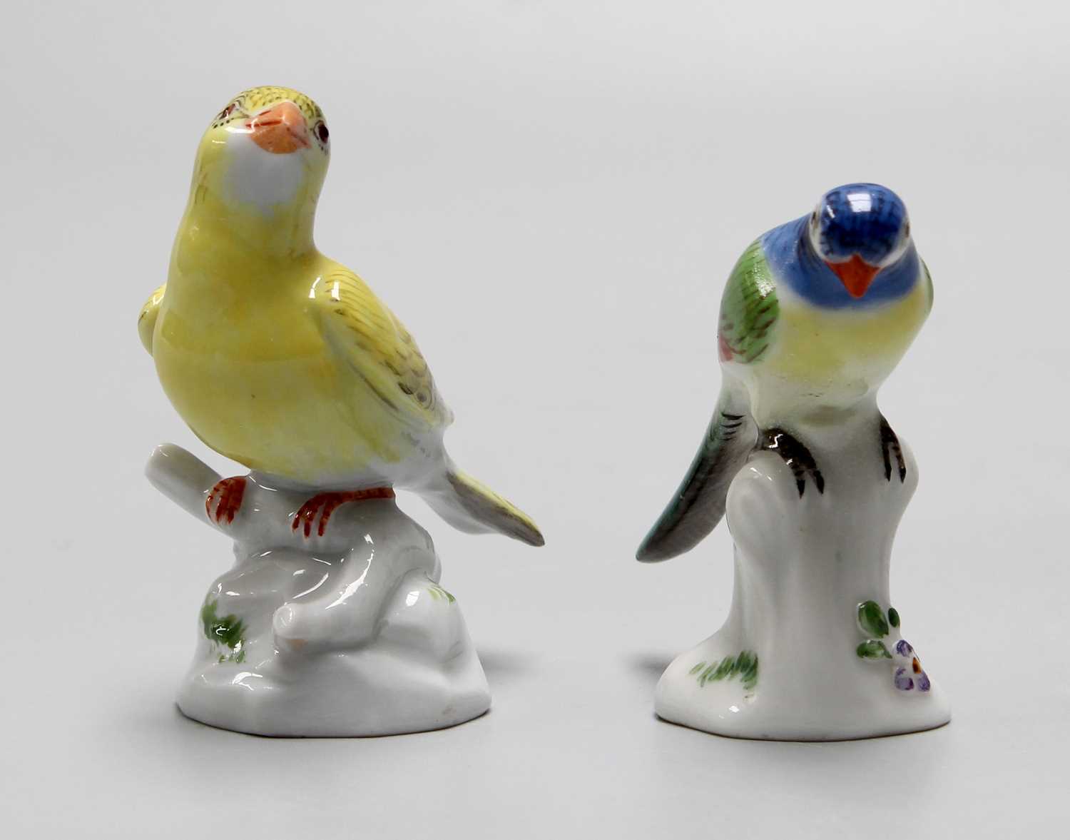 Lot 293 - Two 20th Century Meissen Porcelain Miniature...