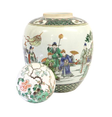 Lot 156 - A Chinese Porcelain Ginger Jar and Cover, 19th...