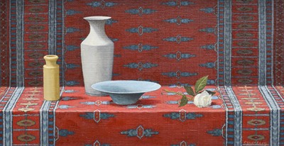 Lot 1072 - Jeffery Courtney (20th Century) Still life...