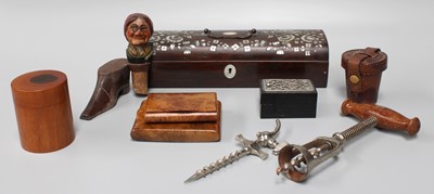 Lot 311 - Mother of Pearl Inlaid Rosewood Glove Box,...