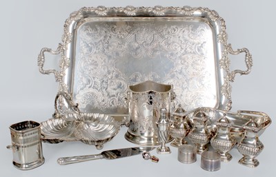 Lot 46 - A Collection of Assorted Silver Plate,...